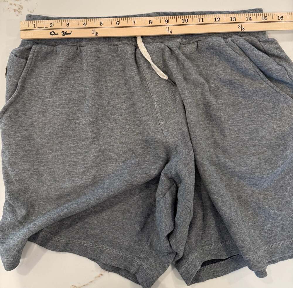 Linksoul Grey Heathered Knit Drawstring Lounge Shorts Size L - Picture 4 of 5